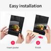 2PCS Acrylic Display Stand Clear Poster Display Stand with Wood Base for Offices School Wedding Restaurant Store Cafe