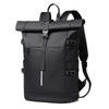 15-inch Roll-Top Casual Laptop Backpack - Double Shoulder Bag for Students and Commuters