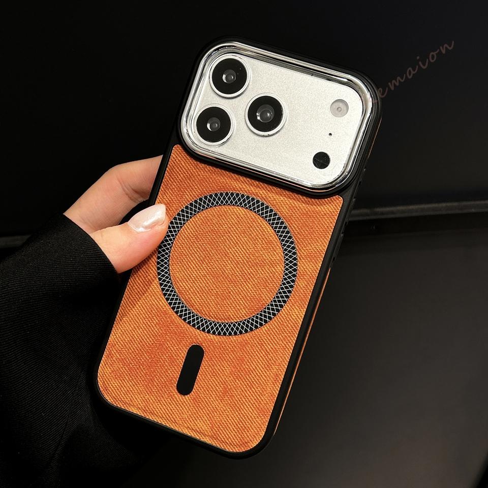 Magnetic Leather Phone Case For For Iphone 13 14 1 16 17 Pro Max Charging Shockproof Protector Cover
