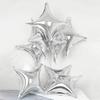 Set de 6/12 Ballons Étoile à Quatre Branches 10-26 Pouces Feuille Grandes Boules de Fête pour Anniversaire Mariage Décoration de Fête Scintillante