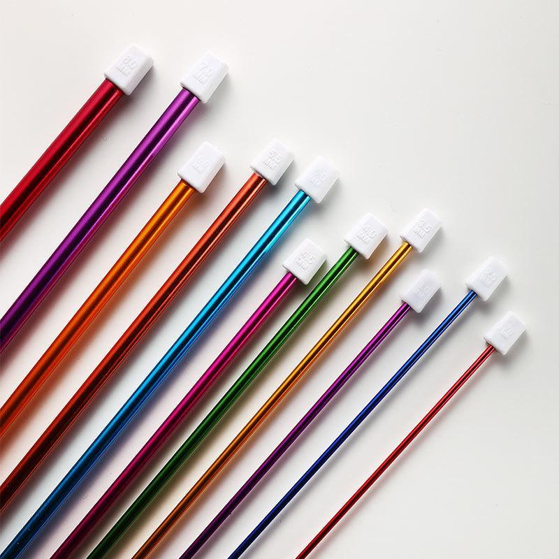 Afghan Crochet Hook Set Colored Anodized Aluminum Cost-Effective Full Set for Beginner DIY Weaving Knitting Craft Hobby
