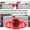 4.3-Inch Rearview Mirror with Brake Light Camera for Opel Vivaro, Movano, Renault Trafic