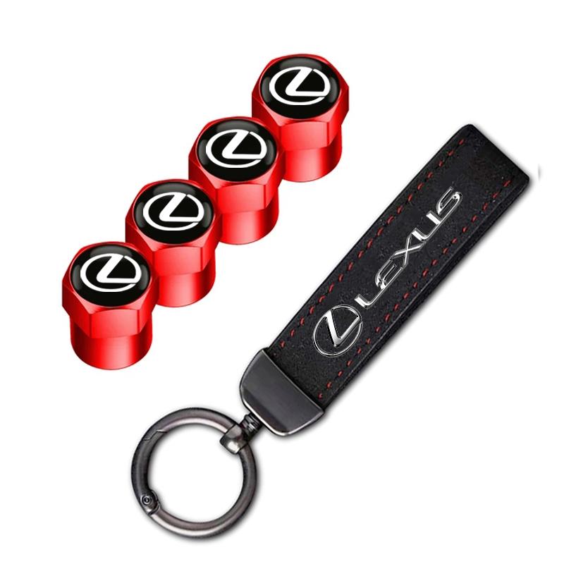 Car Tire Wheel Valve Caps Cover/Car Key Chain Ring Keychain For Lexus RX300 IS200 IS250 ES350 Ct200h UX250h NX300h RX350 ES300h