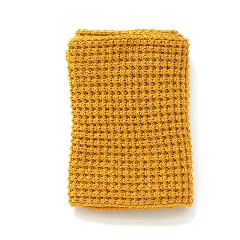 Hot-selling new high-end women's versatile solid-color scarf autumn and winter monochrome knitted scarf