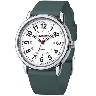 Ladies Unisex Analog Quartz Watch 30m Water-Resistant Military Time Luminescent Dial
