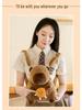 Cute Capybara Plush Doll Cartoon Backpack & Messenger Bag for Kids