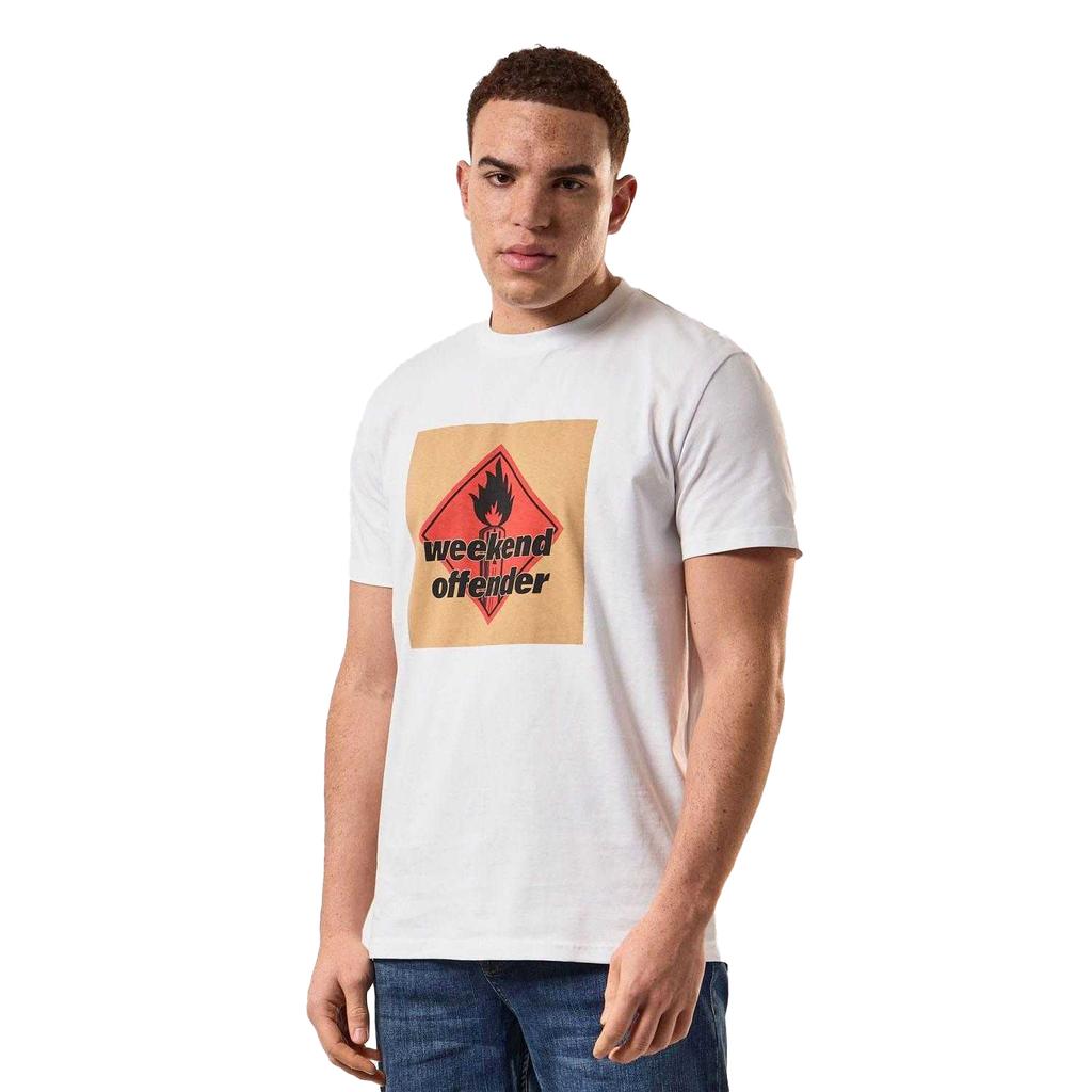 Weekend Offender Mens Blue Lines Massive Attack T-Shirt