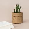 Retro Kraft Paper  Flower Basket Desktop Makeup Washable Fabric Storage Basket Flower Pot Cover Pen Holder Home Supplies