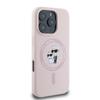 Karl Lagerfeld Klhmp16Lscmkcrhp Iphone 16 Pro 6.3 Różowy/Pink Hardcase Silicone Karl&Choupette Ring Magsafe