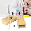 Walfront Resonant Tuning Fork Set (2 Pieces) with Resonator Box, 1 Tuning Fork Knocker, 45# Carbon Steel, 440Hz, Vibration Experiment Apparatus