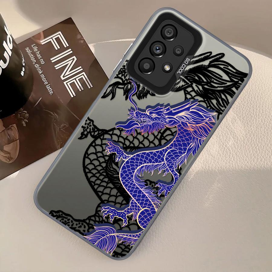 Case for Samsung Galaxy A14 A56 A54 A72 A32 A36 A25 A73 A17 A52 A13 A16 A34 A12 A23 A71 Phone Cover Dragon
