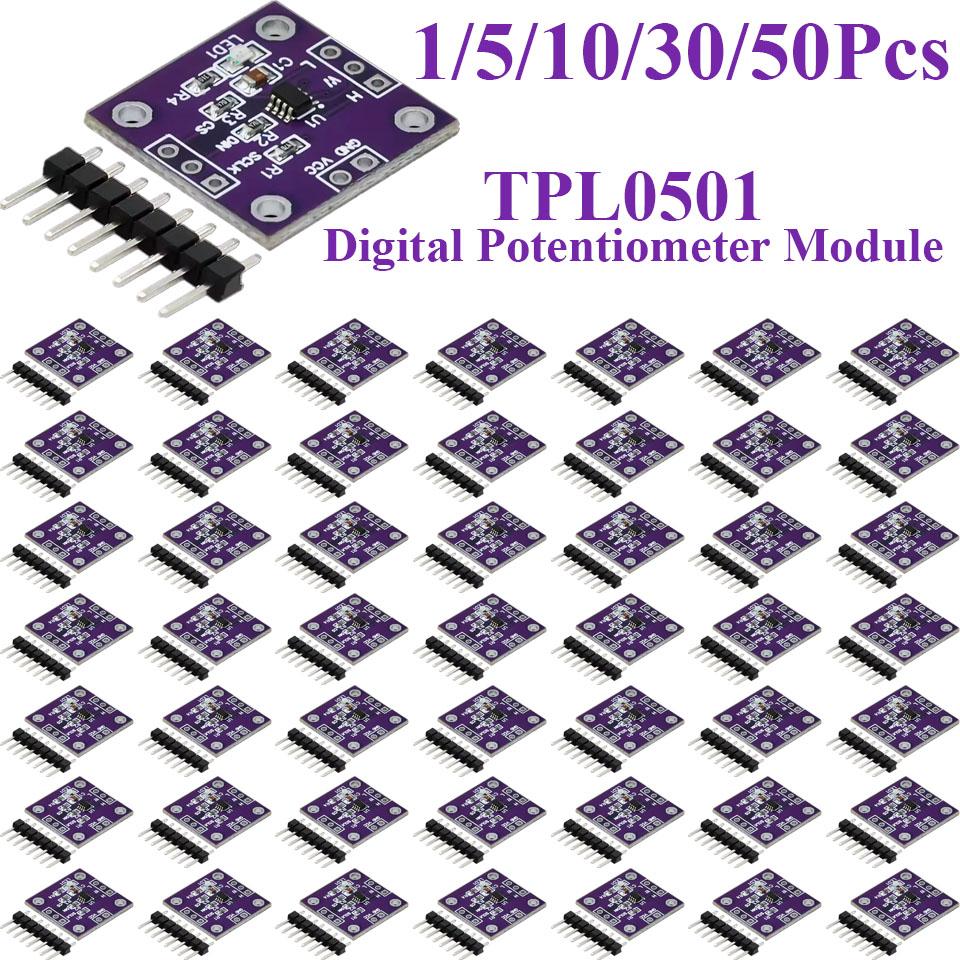 1~50Pcs TPL0501 Digital Potentiometer Module 100K Adjustable SPI Interface Adjust Bridge Balance Sensor Better Than X9C104