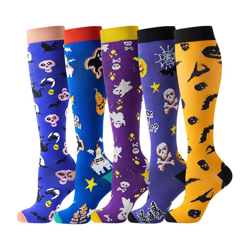 Cross-border Over-the-Knee Compression Yoga & Sport Socks Set