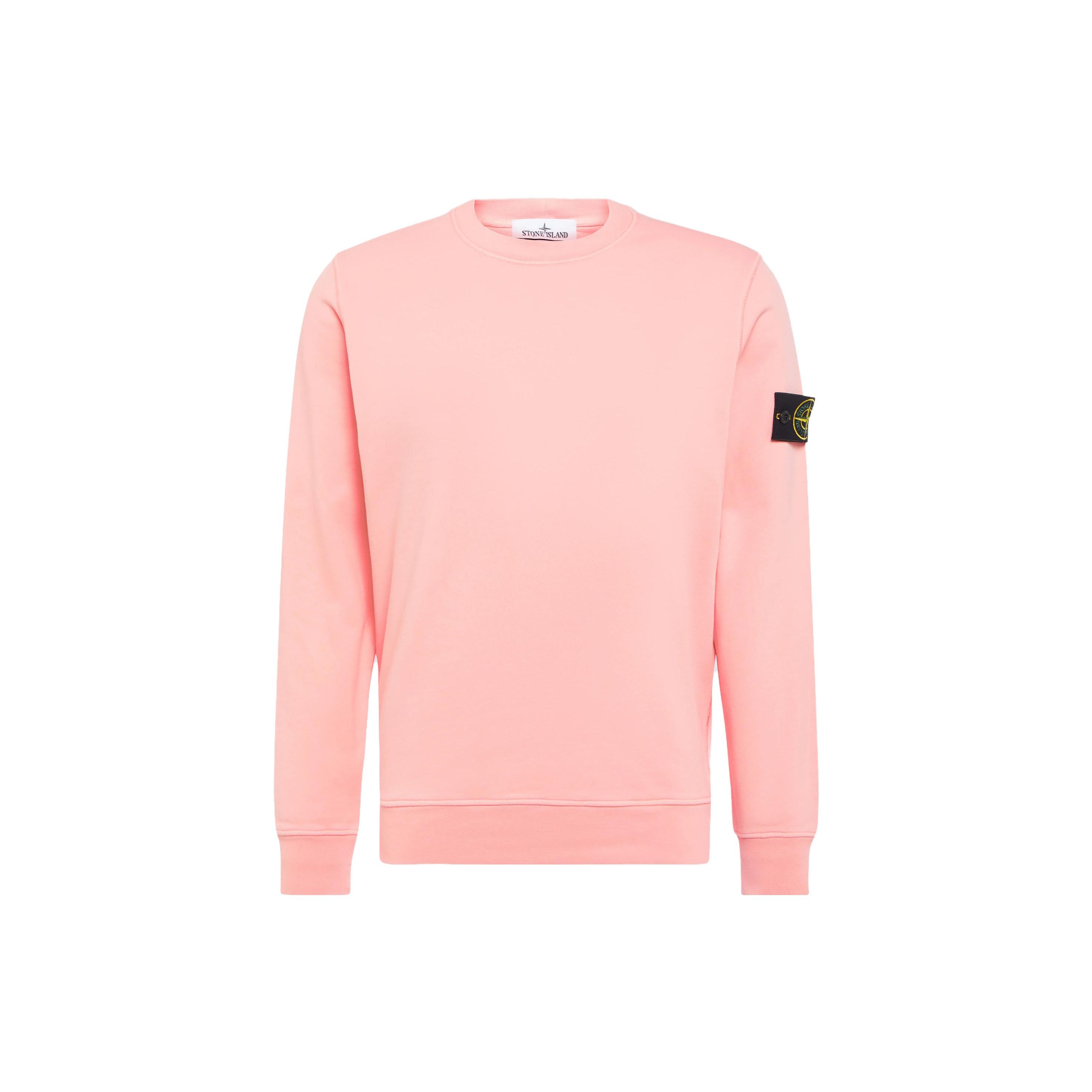 Stone Island Logo Sweatshirt Roze Heren Streetwear 101563051-V0080 XL