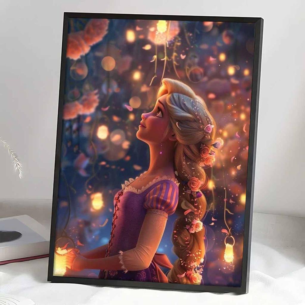 DIY Diamond Painting Princess Rapunzel Cross Stitch Kit Mosaic Art Diamond Painting Full Circle Diamond Home Decoration