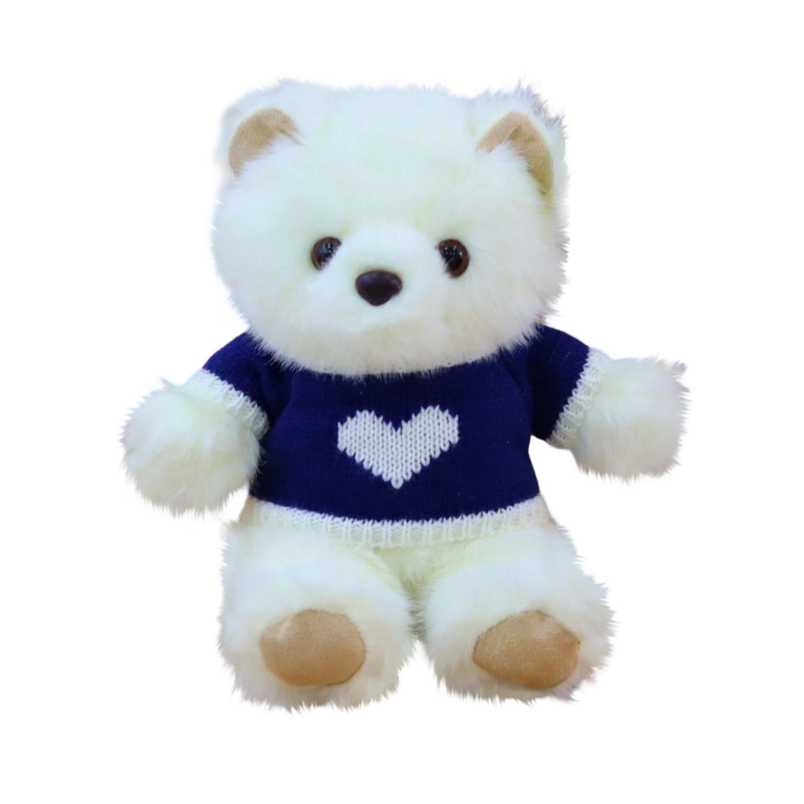 

Suede-like Plush Bear Doll, A Soft Toy And Stuffed Animal, Perfect As A Gift For Children One Size