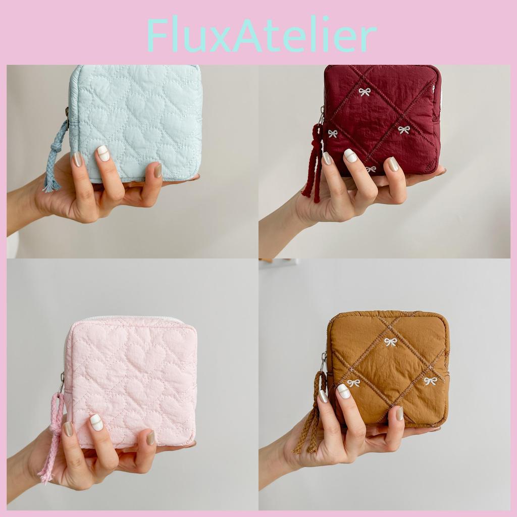 Travel Cosmetic Storage Bag With Butterfly Knot Pattern For Women And Teens