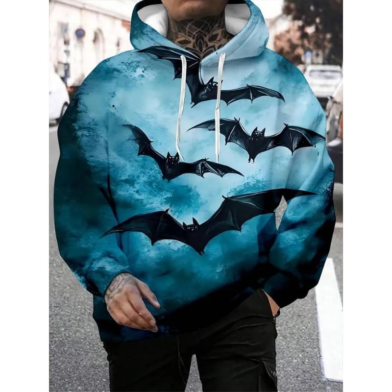 Men's Autumn and Winter 3D Printed Hooded Fashion Versatile Trend Breathable Casual Hoodies & Sweatshirts (men’s)