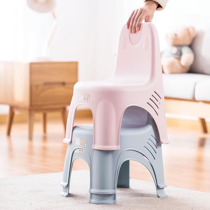 Chahua Kids' Plastic Chair with Backrest