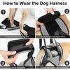 Dog Support Harness for Back Legs Large Dog Harness with Lift Handle Adjustable Puppy Harness for Pain Relief Rehabilitation Surgeries - M 1ytrd