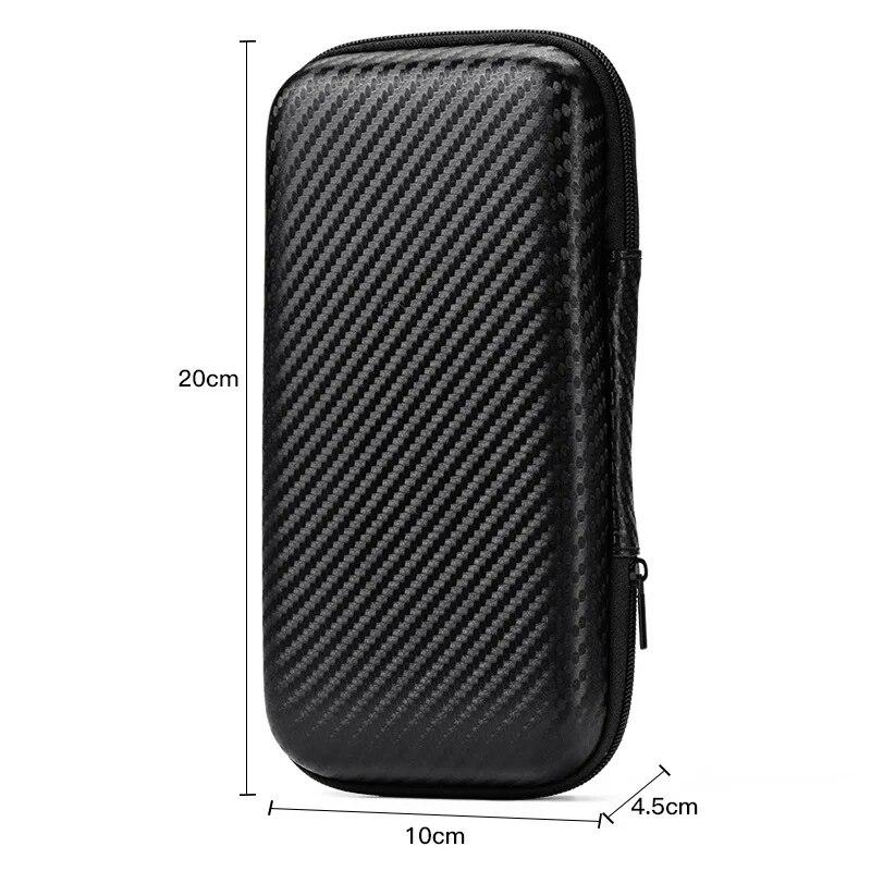 Oppbevaringsveske for datakabel Øretelefon Mobiltelefonlader U-disk Etui Sammenleggbar Bærbar Mini Glidelåspose EVA Elektronikk Oppbevaringsposer