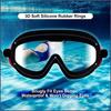 KNK Anti-Fog Premium Swimming Goggles for Men & Women Wide Angle View 3D Seal Anti-Leak Design with Ear Plugs Universal Fit for Kids & Adults (Black)