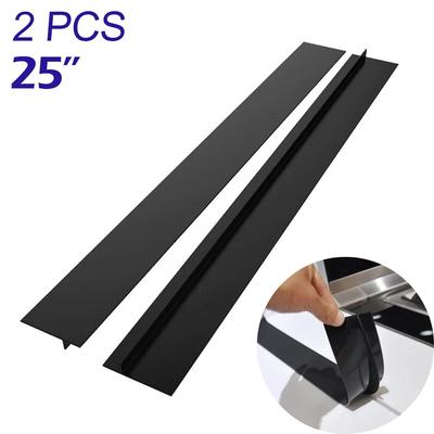 2pcs Stove Counter Gap Cover T-shaped Silicone Rubber Strip Gas Stove Protector Cleaning Pad Oil Dust Seal Cooker Cover