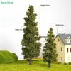 Model Pine Tree Set - 14cm/21cm Artificial Trees for Diorama, Railroad Layout & Architectural Models