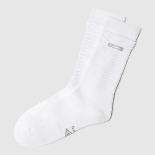 Women's Layered Crew Socks White UR122CSC18