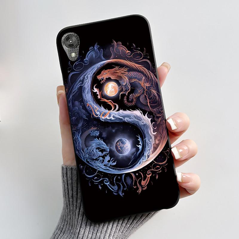 

Case For Motorola Moto E6 Ins Style New Design Printed Pattern Bumper Silicone Jelly Black Case Protective Shockproof Soft Cover Motorola Moto E6