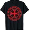 Non Nobis Domine Non Nobis SED Nomini Tuo Da Gloriam Cross T-Shirt