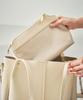 Tote shoulder A4 large synthetic suitable for bag, bag, 2-way, size, capacity, leather, commuting, school, work, outings, travel, mom, black, ivory,