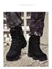 Men's Plus Size Fleece-Lined Combat High-Top Boots - Outdoor Casual Winter Hiking Shoes, 2025 Model