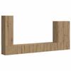 TV Wall Shelf Set 6 Pcs Artisan Oak