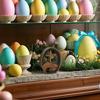 1PC Resurrected TOMB Wooden Cross Layered Tray Easter Egg Craft Decorative Ornament