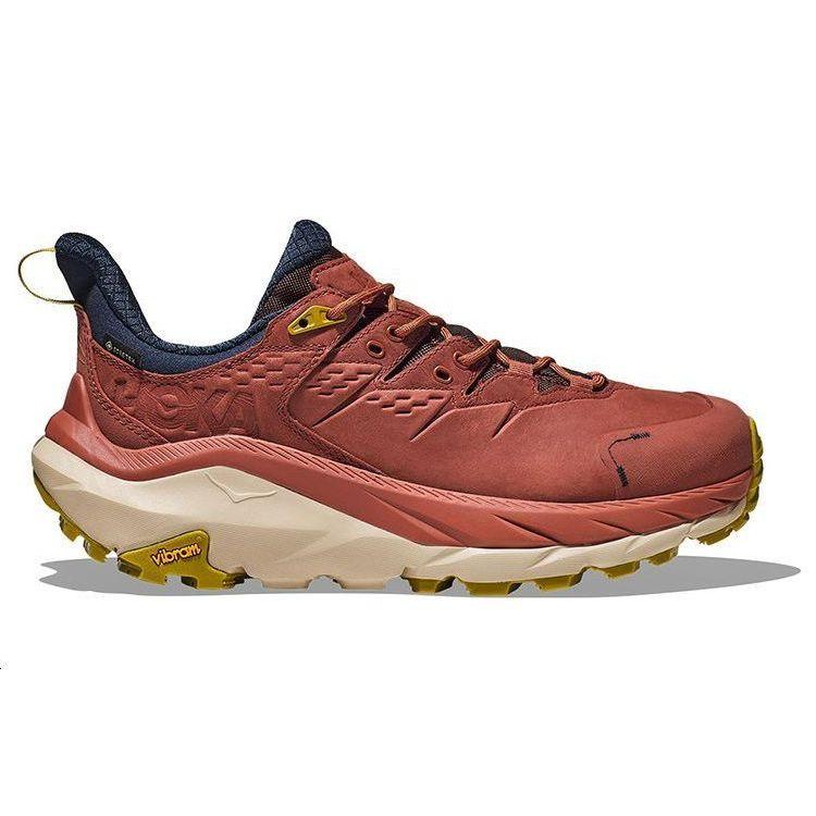 HOKA Kaha 2 Low GORE-TEX Hot Sauce Men Sneakers Red Shifting-Sand 1123190-HSSS