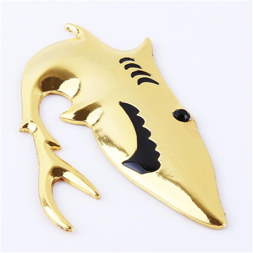 High Quality 3D Car Motorcycle Auto Logo Metal Shark Emblem Badge Decal Sticker