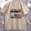 Level 40 Freigeschaltet Gamer T-Shirt Geburtstagsparty T-Shirt 40. Geburtstag Geschenk für Ihn Lustiges Geburtstags Gaming Tee Videospiel Kleidung