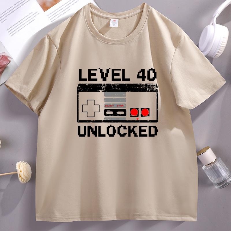 Level 40 Freigeschaltet Gamer T-Shirt Geburtstagsparty T-Shirt 40. Geburtstag Geschenk für Ihn Lustiges Geburtstags Gaming Tee Videospiel Kleidung