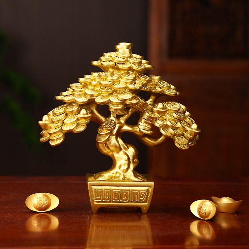 

Встряхните Деньги Привлечь Богатство Дерево Смолы Украшения Главная Комната Талисман Украшения Искусство Офис Фэншуй Аксессуары Открытие Подарков