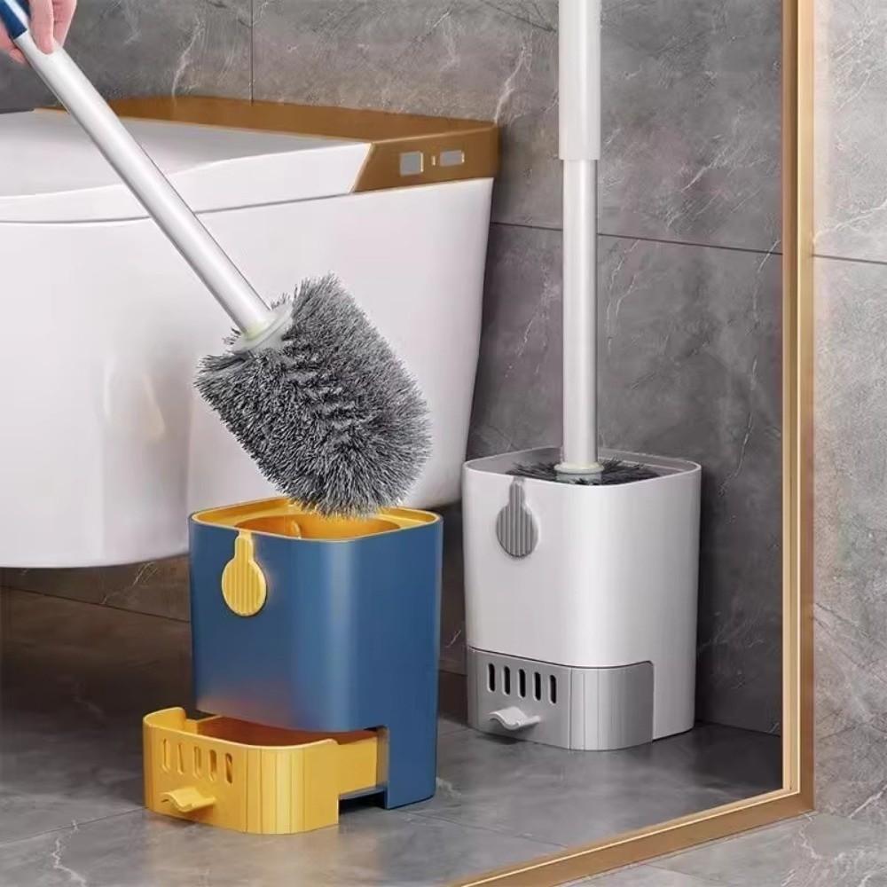Ergonomic Long Handle WC Brush Durable Bristles Toilet Cleaning Brush  Shower Area