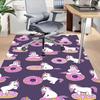 1PC Unicorn Donut Non-Slip Floor Carpet Compatible for Office&Living Room&Bedroom&Dining Room - Flat-Weave Machine-O403