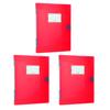 3 Pcs Polypropylene File Folder A4 Letter Size Document Holder Plastic Paper File Folder for School Office Business Home