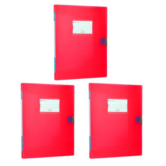 3 Pcs Polypropylene File Folder A4 Letter Size Document Holder Plastic Paper File Folder for School Office Business Home