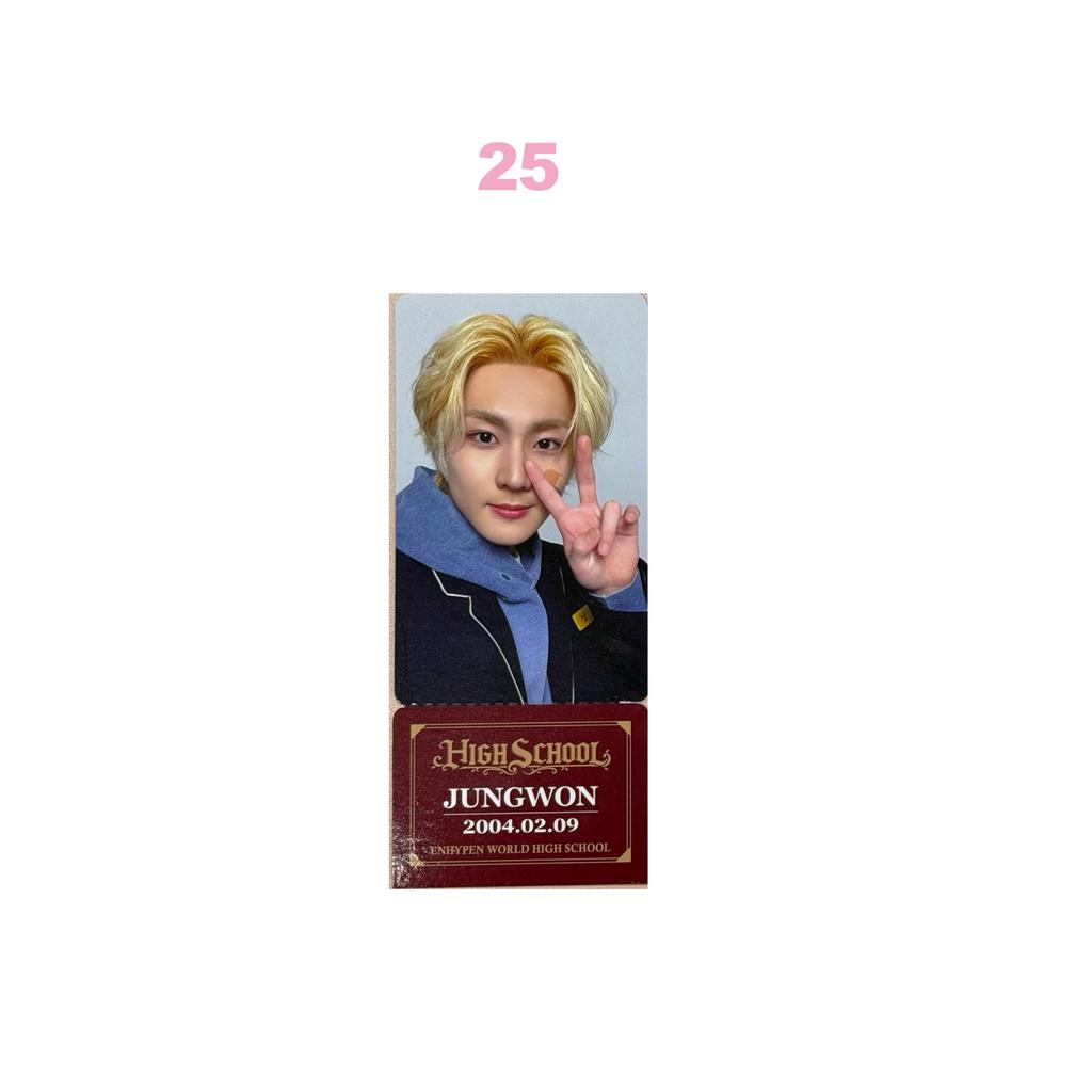 official ENHYPEN WORLD COUPON CARD SPECIAL ver. COLLECTION