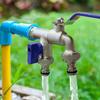 Double Head Water Faucet 1/2'' 3/4'' Water Splitter Connector Coupling Adapter Valve Switch Garden Hose Irrigation Tap Joint