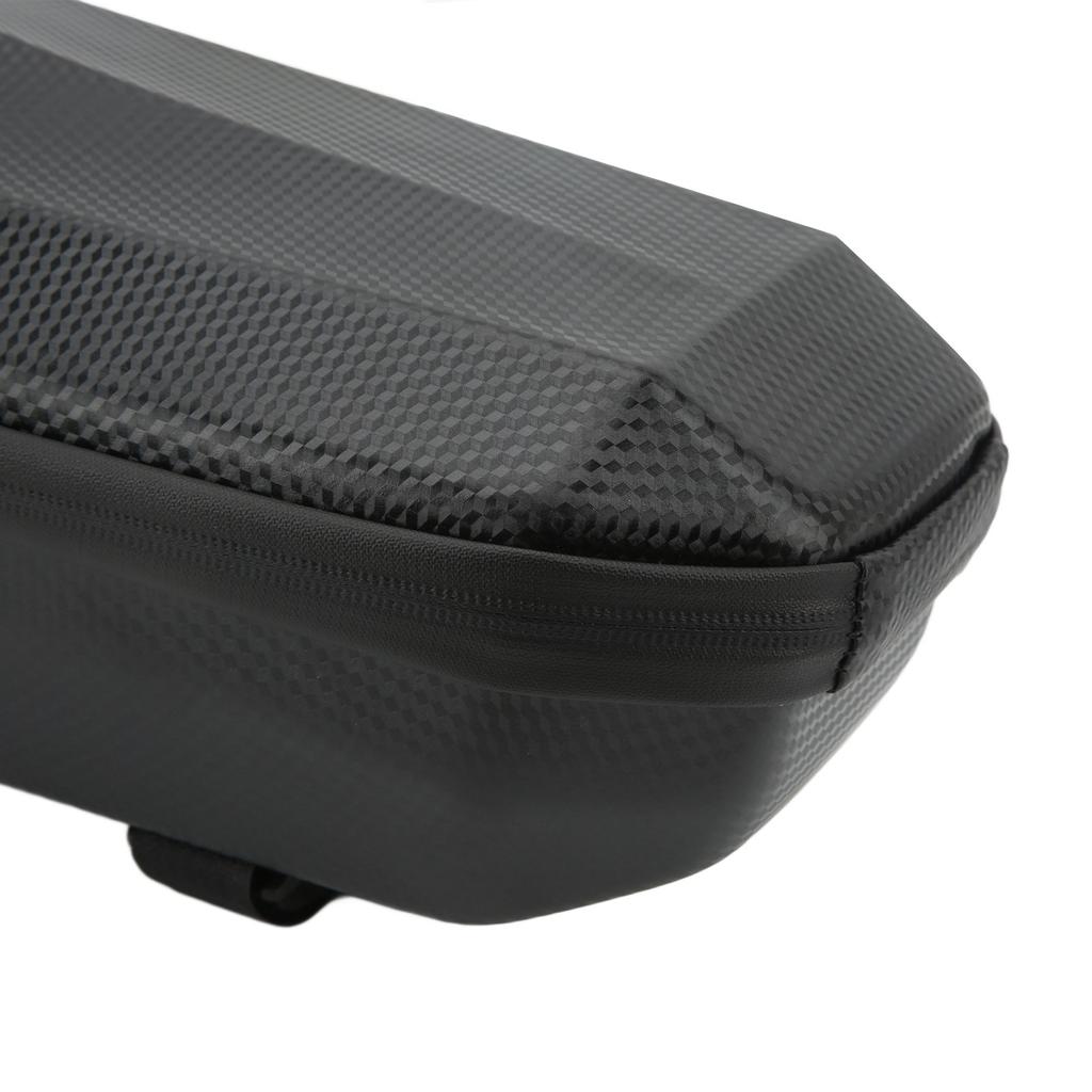 Sacoche de Scooter à Coque Dure 4L Imperméable Cuir Synthétique Sac de Guidon pour Vélo Pliant