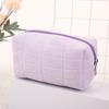 Plush Makeup Bag Travel Cosmetic Storage Bag Portable Zippered Cosmetic Organizer for Makeup Brushes Lotions Business Trip