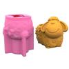 Epoxy Sheep Mold Succulent Flower Pot Silicone Mold Mirror Resin Storage Mold
