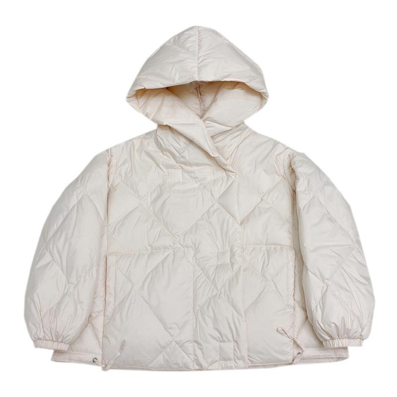 Winter Fashion Down Short Jacket Women Thick Warm Hooded Puffer Coat Outwear